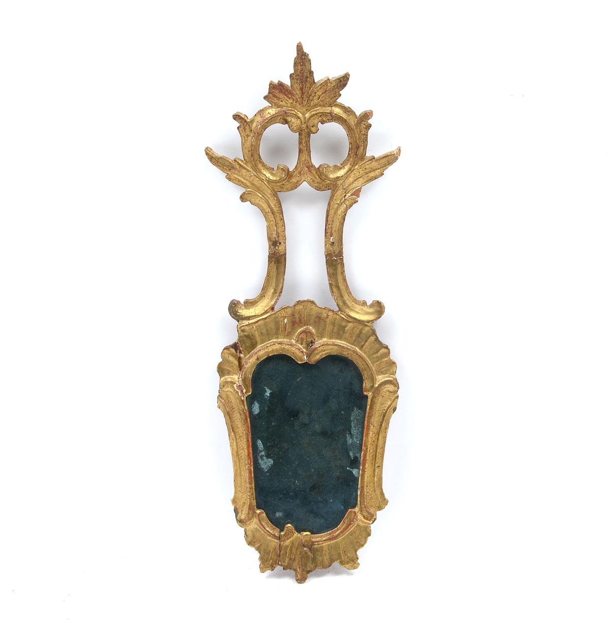 19TH CENTURY GILTWOOD ITALIAN MIRROR: