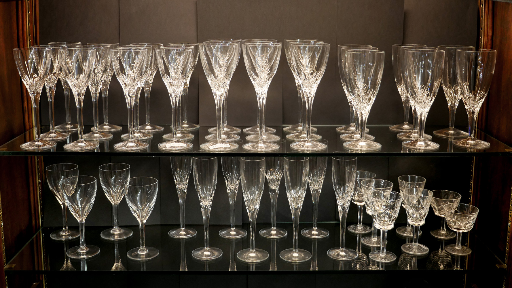 48 PC. WATERFORD STEMWARE: Comprising;