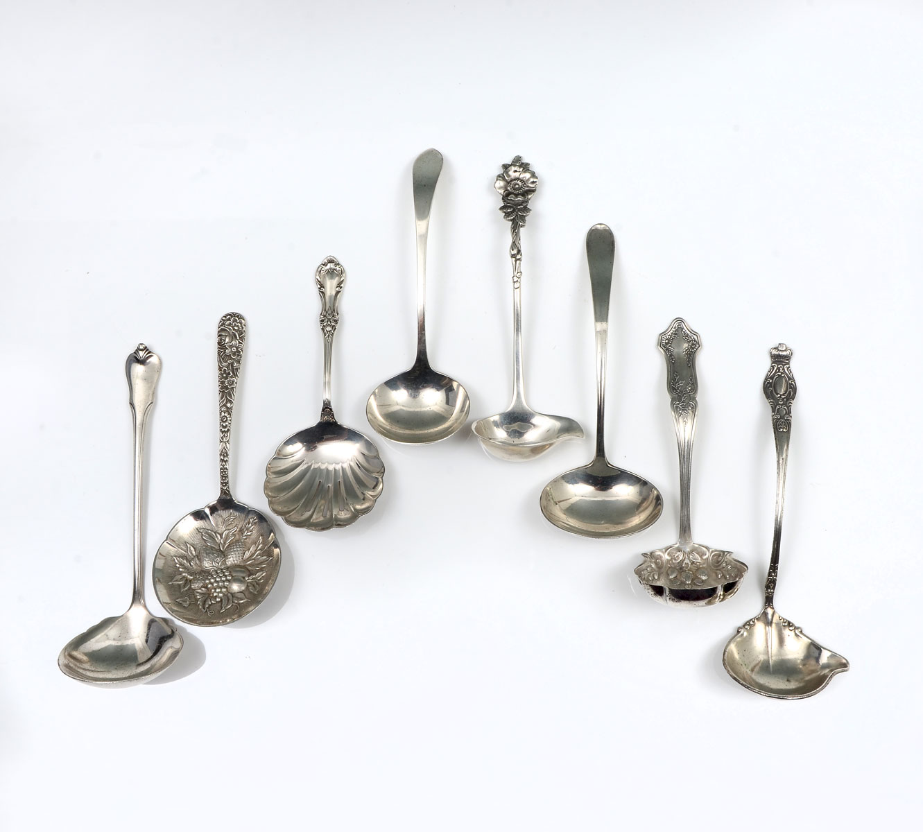 8 PC. STERLING SILVER LADLE & SPOON