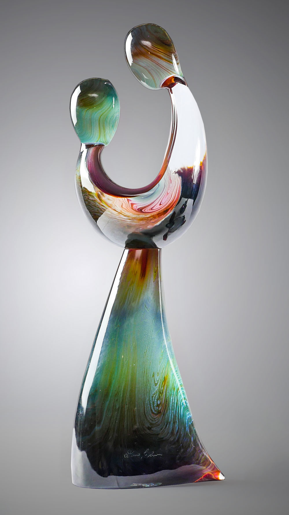 DINO ROSIN SIGNED ART GLASS MATERNITY  36f216