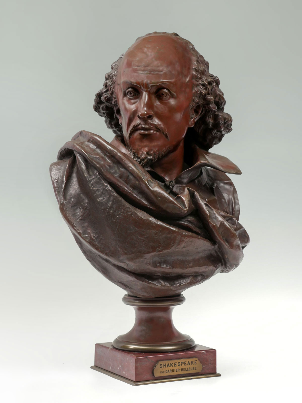 BRONZE SHAKESPEARE BY CARRIER-BELLEUSE: