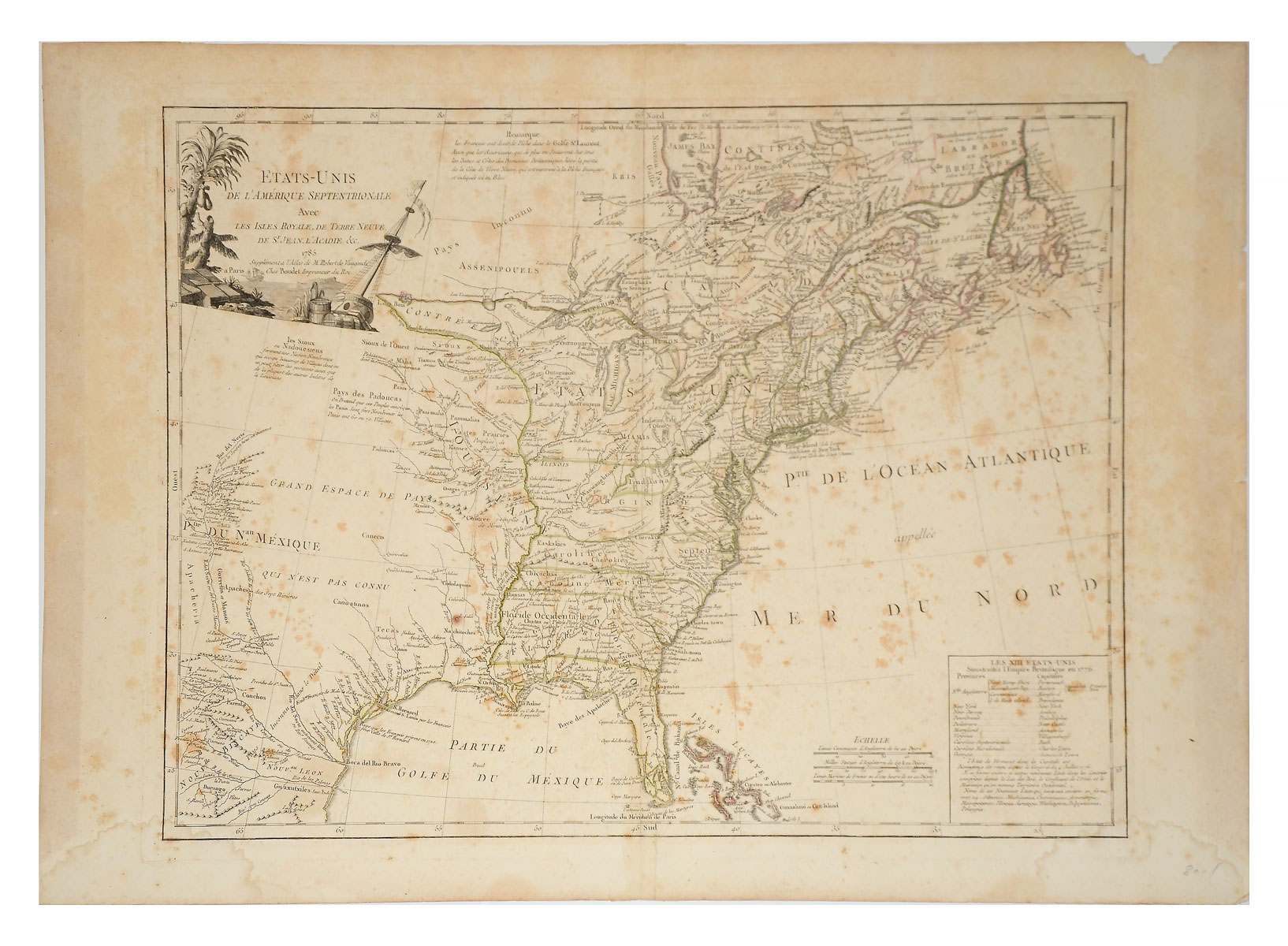 EARLY UNITED STATES MAP Early 36f22a
