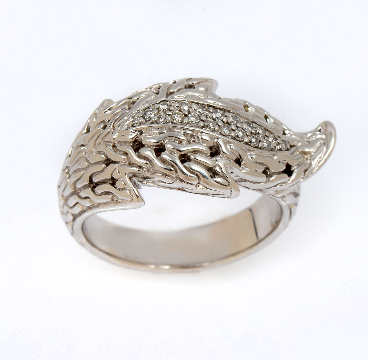 JOHN HARDY 18K & STERLING AYU LEAF