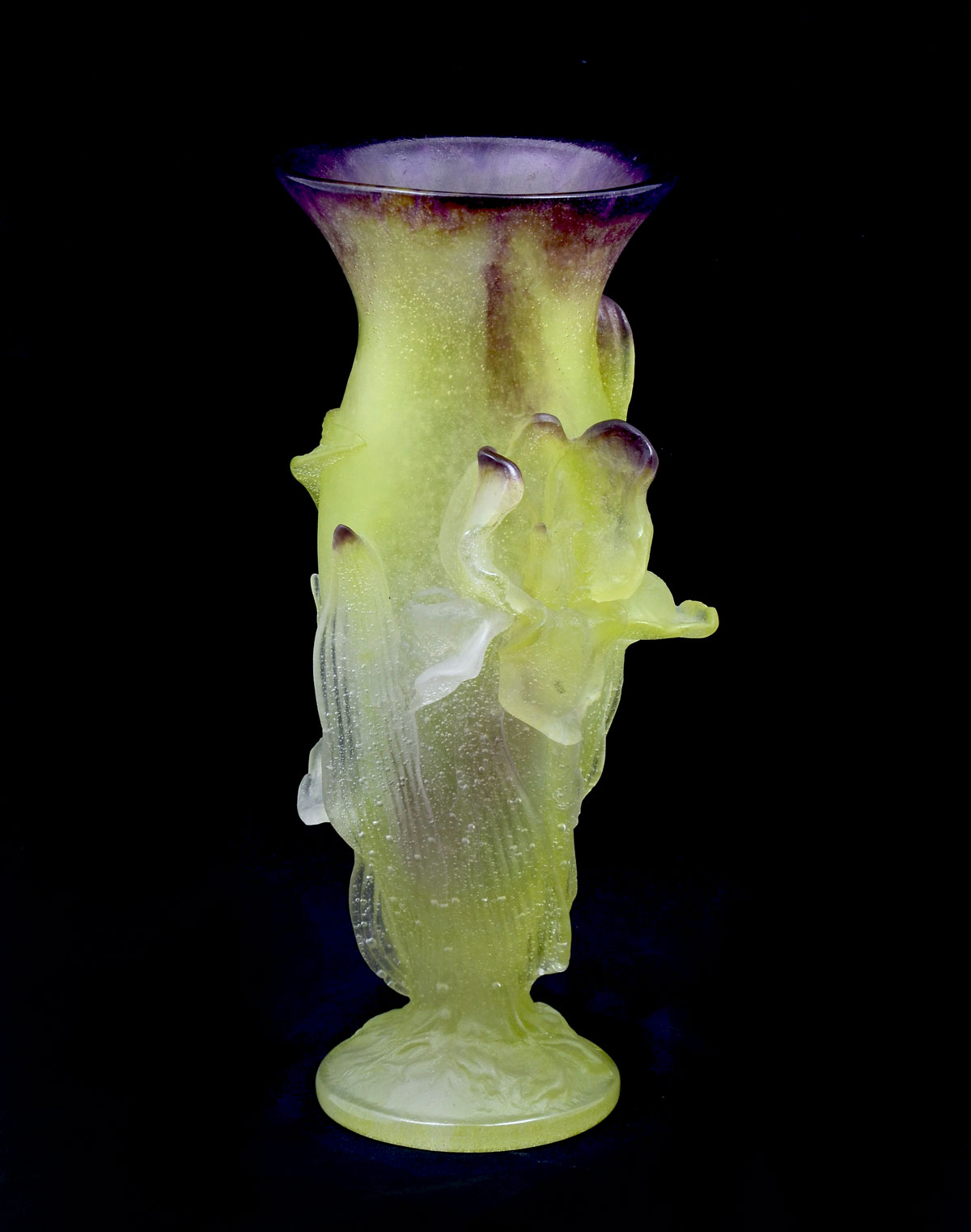 DAUM FRANCE PATE DE VERRE GLASS