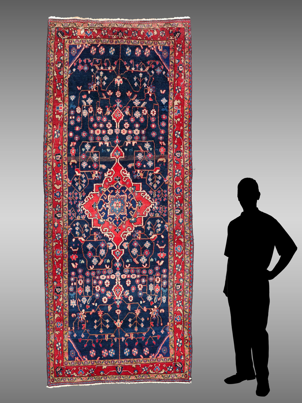 SEMI-ANITQUE PERSIAN HAND KNOTTED