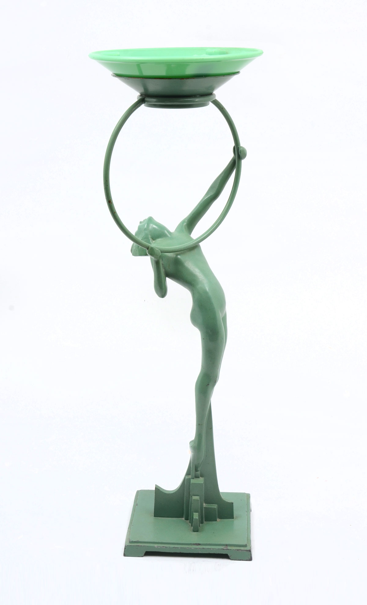 ART DECO NUDE FRANKART ASHTRAY STAND