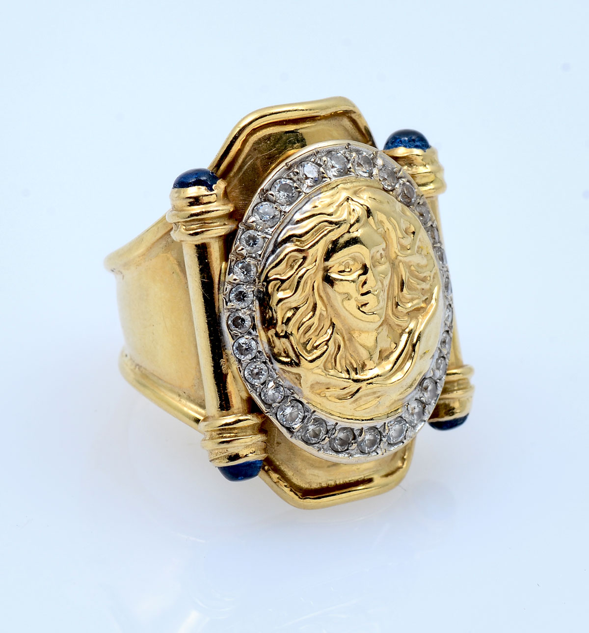 18K GOLD CAMEO RING 18K yellow 36f4fd