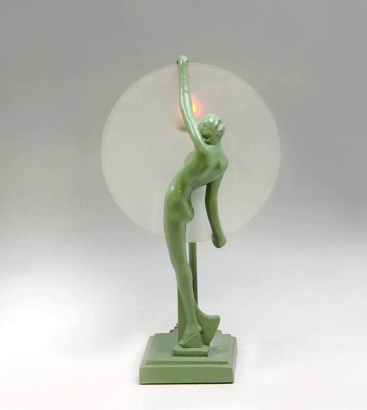 FRANKART NUDE FEMALE LAMP Art 36f52c