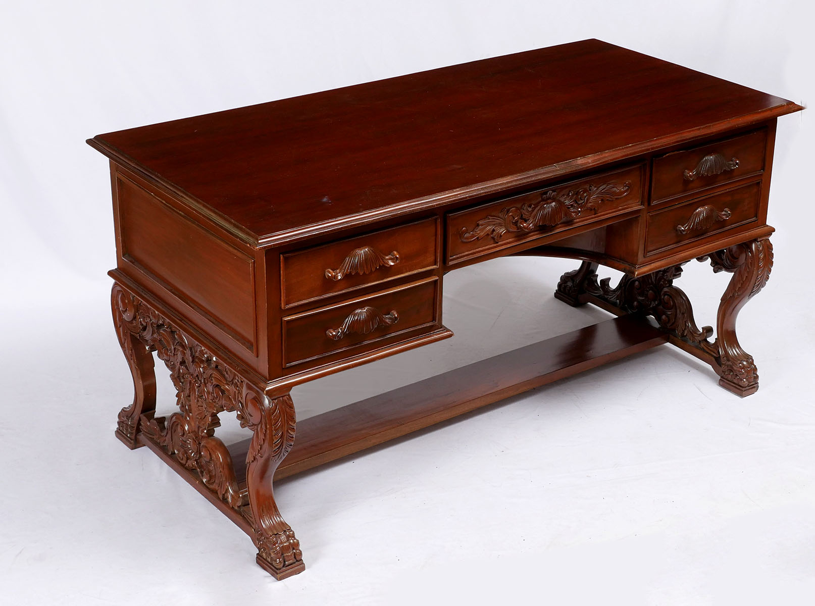 HIGHLY CARVED MAHOGANY 5 DRAWER 36f57d
