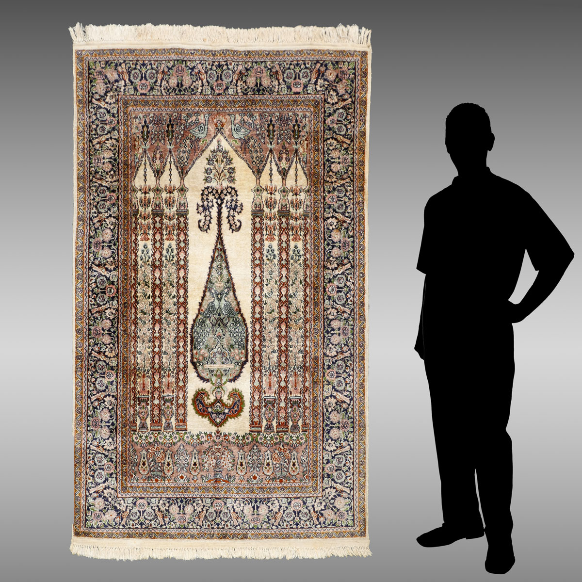 TURKISH HAND KNOTTED WOOL PRAYER 36f57e