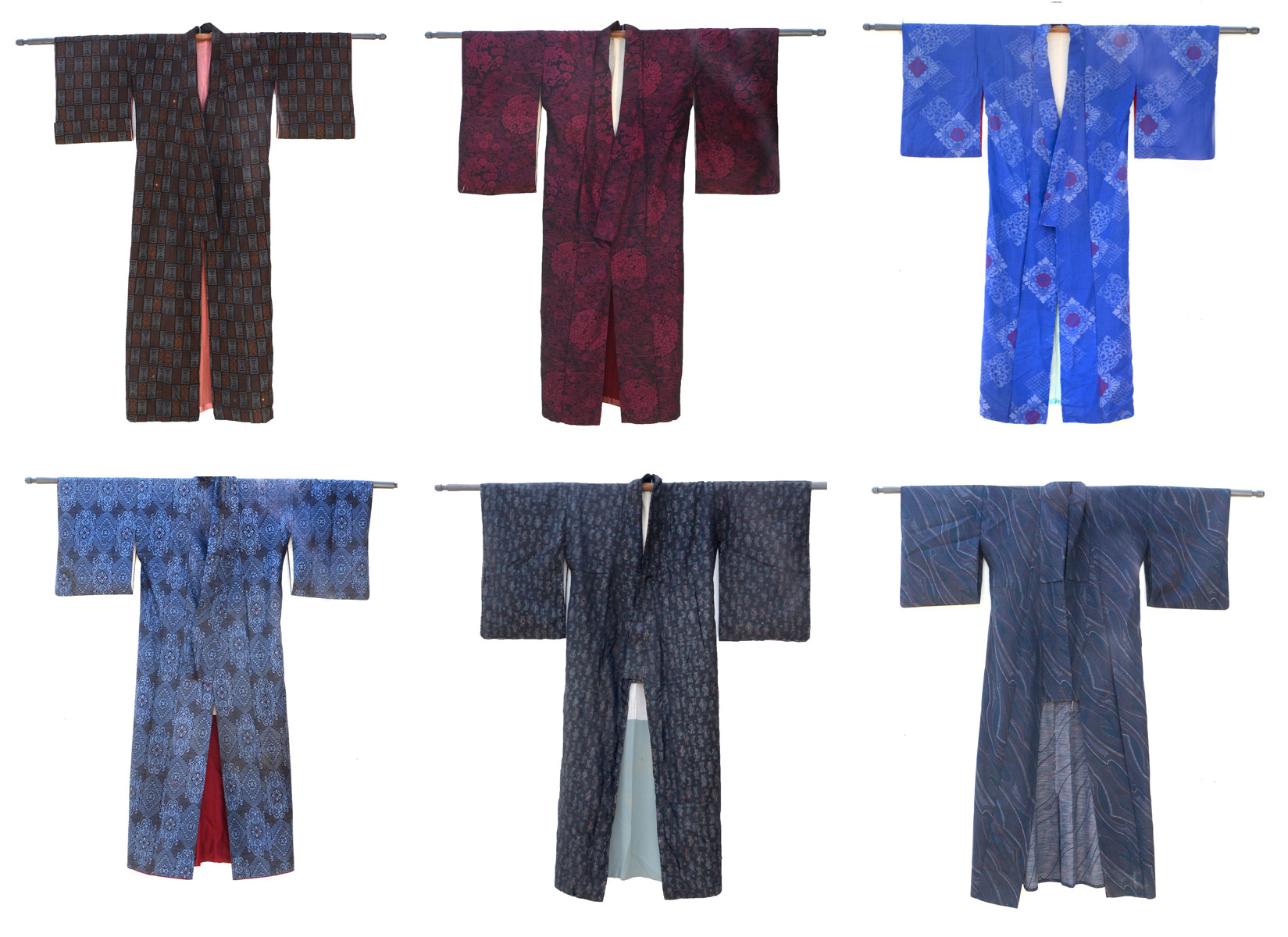 6 JAPANESE MEN S ROBES 6 hand stitched 36f595