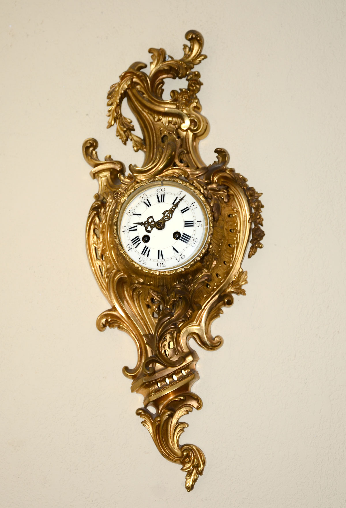 GILT L. MARTI FRENCH CARTEL CLOCK: French