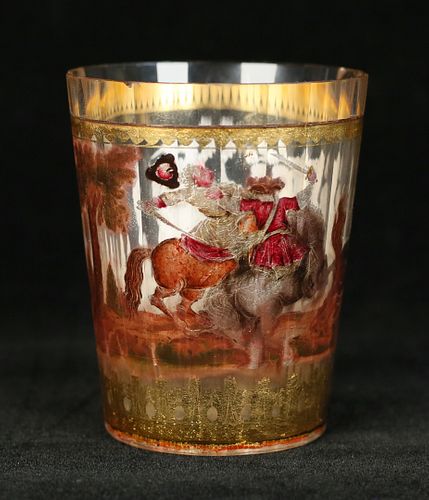 BOHEMIAN ZWISCHENGOLDGLAS BEAKER 36f6da