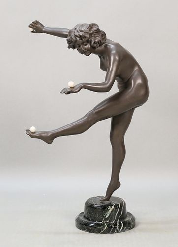 AFTER COLINET ART DECO BRONZE NUDE