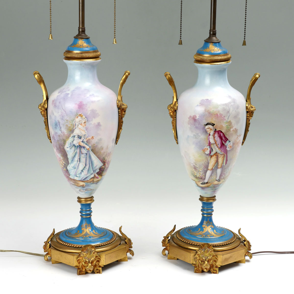 PAIR OF SEVRES TABLE LAMPS 2 Sevres 36f764