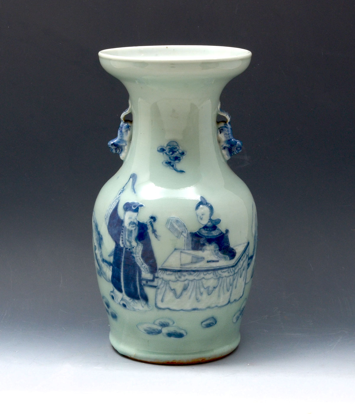 CHINESE CELADON GLAZED SCHOLAR 36f92c