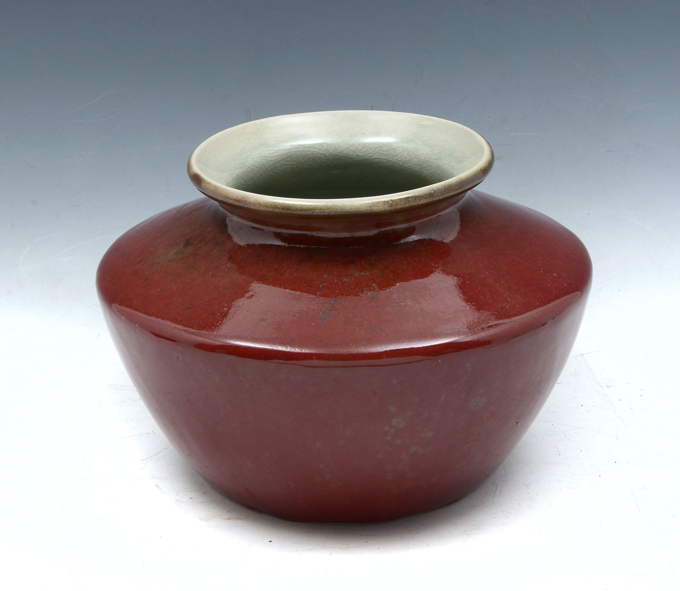 CHINESE OX BLOOD AND CELADON CRACKLE 36f934