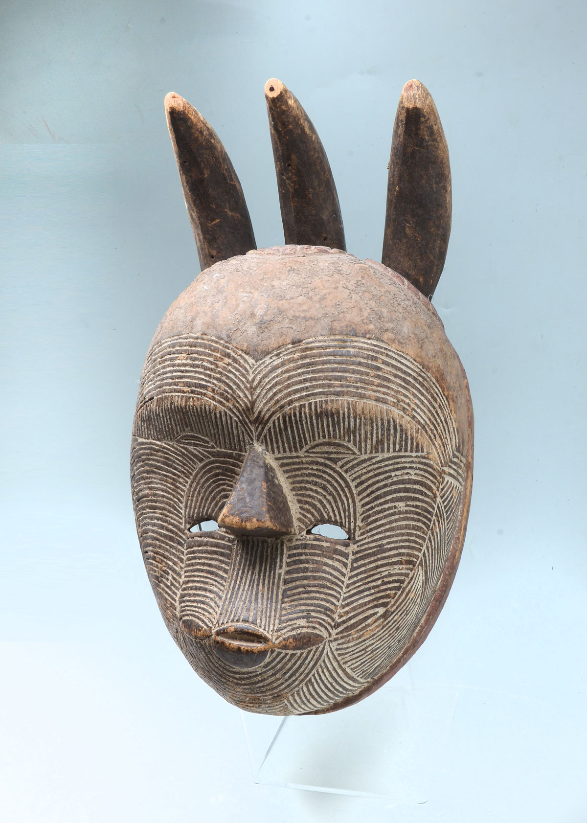 AFRICAN 3 HORNED MASK African 36f936