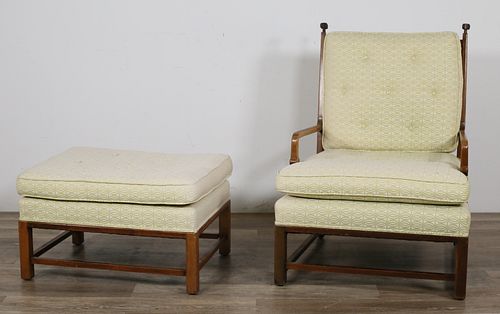 TOMMI PARZINGER, ARMCHAIR AND OTTOMANTommi