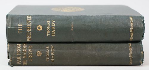 2 THOMAS HARDY 1ST EDITIONS MADDING