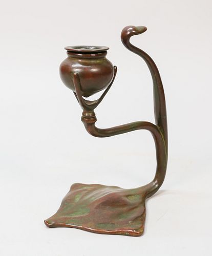 TIFFANY STUDIOS BRONZE COBRA CANDLESTICKTiffany 36fa46