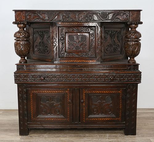 ORNATELY CARVED JACOBEAN REVIVAL