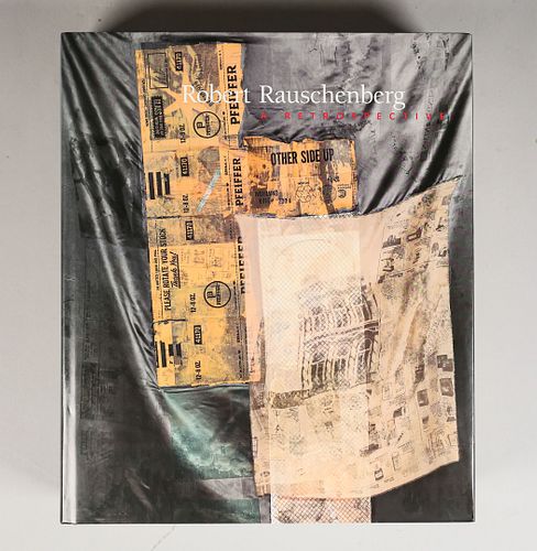 SIGNED ROBERT RAUSCHENBERG A RETROSPECTIVERobert 36fa99