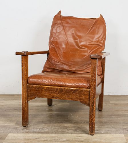 STICKLEY BROTHERS OPEN ARM MORRIS CHAIRStickley
