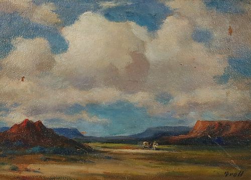 ALBERT GROLL OIL ON BOARD ARIZONA 36fadd