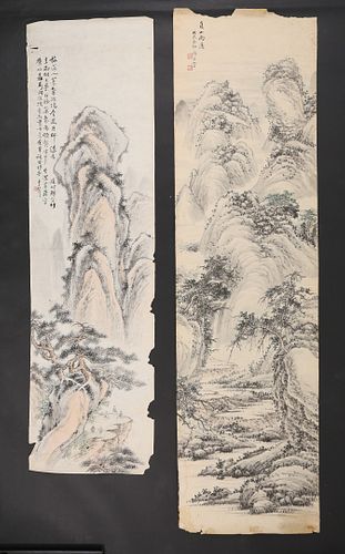 2 CHINESE LANDSCAPE SCROLLS2 Chinese 36faf0