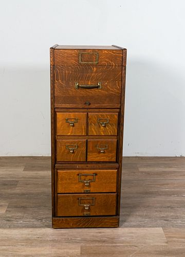 LIBRARY FILING CABINET AND CARD