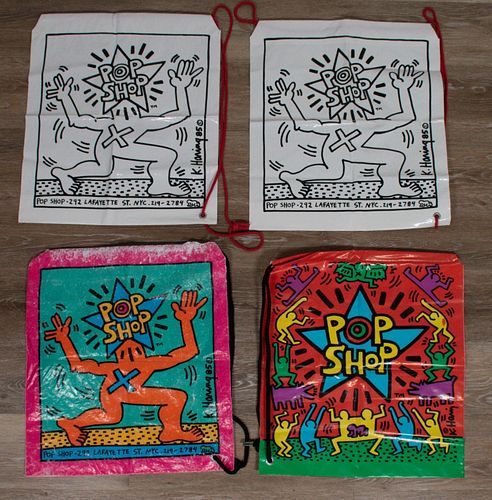 KEITH HARING (AFTER) GROUP OF FOUR