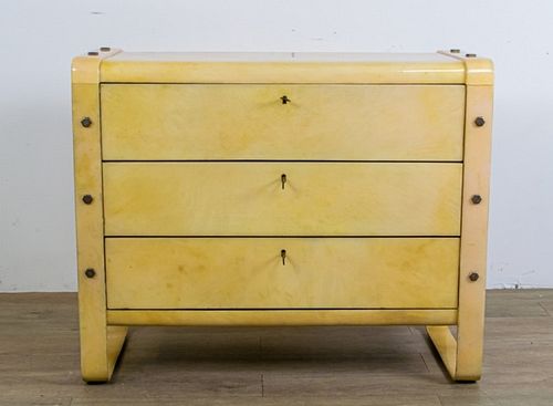 DANISH MODERN PARCHMENT DRESSERDanish 36fc17