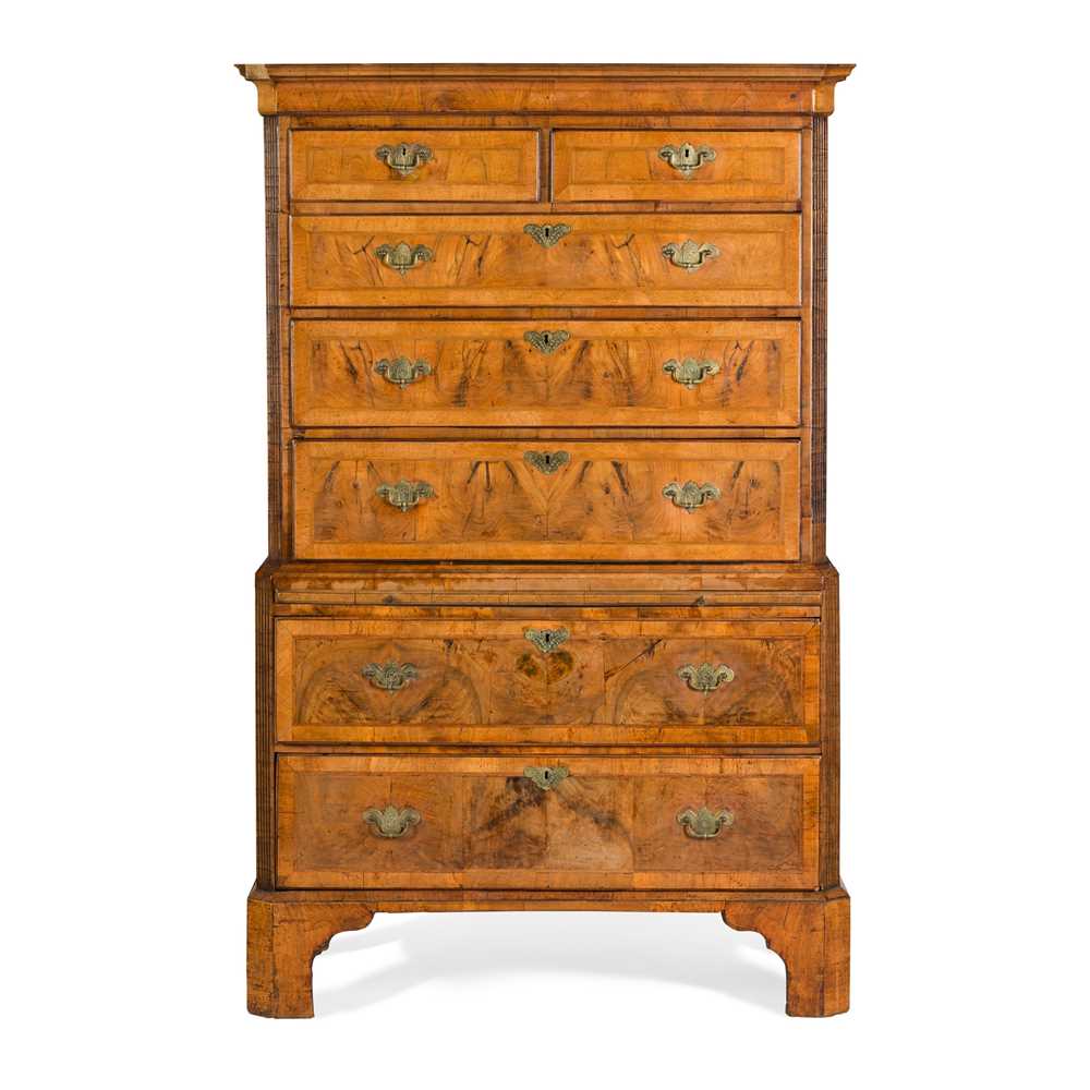 GEORGE II WALNUT CHEST-ON-CHEST
EARLY