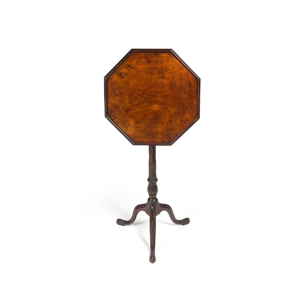 EARLY GEORGE III MAHOGANY OCTAGONAL