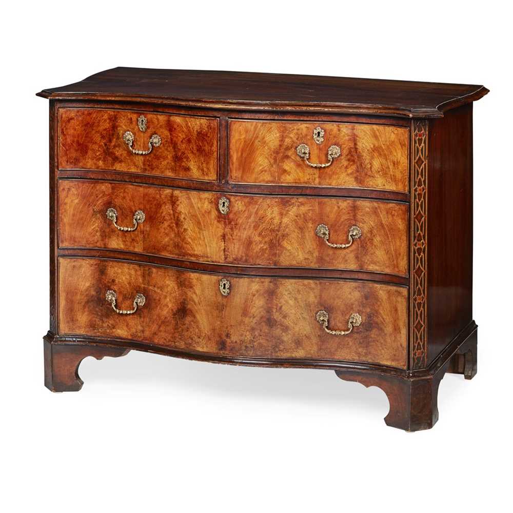 GEORGE III STYLE MAHOGANY SERPENTINE 36fd13