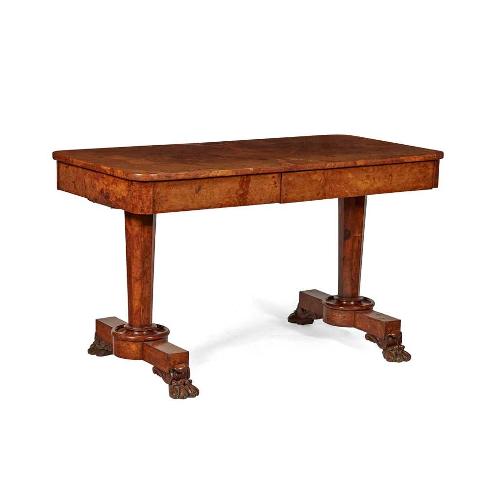 WILLIAM IV BURR ELM LIBRARY TABLE 2ND 36fdd9