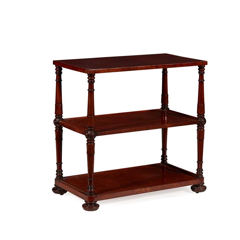 REGENCY MAHOGANY WHATNOT
EARLY