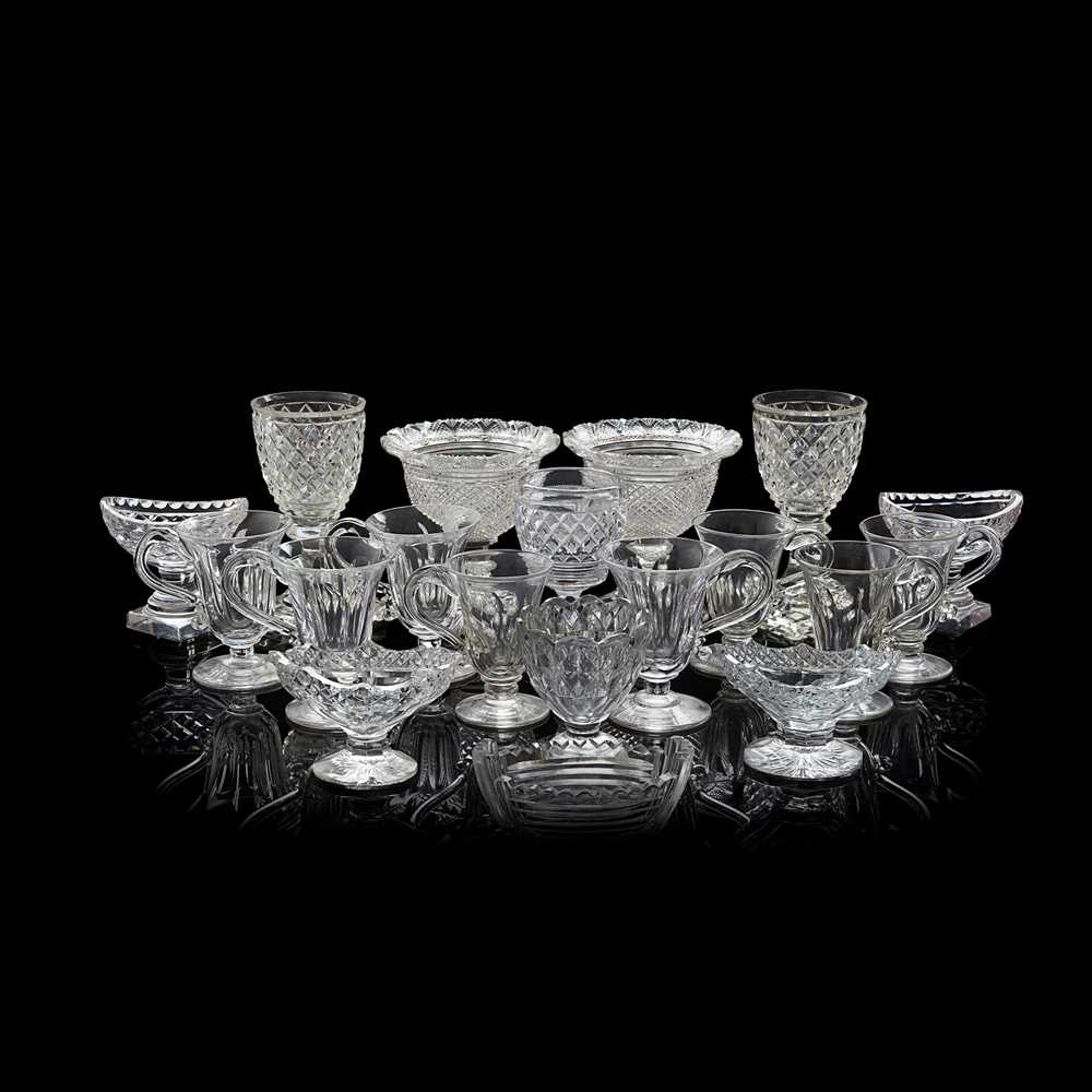 COLLECTION OF GLASS AND CUT GLASS
19TH