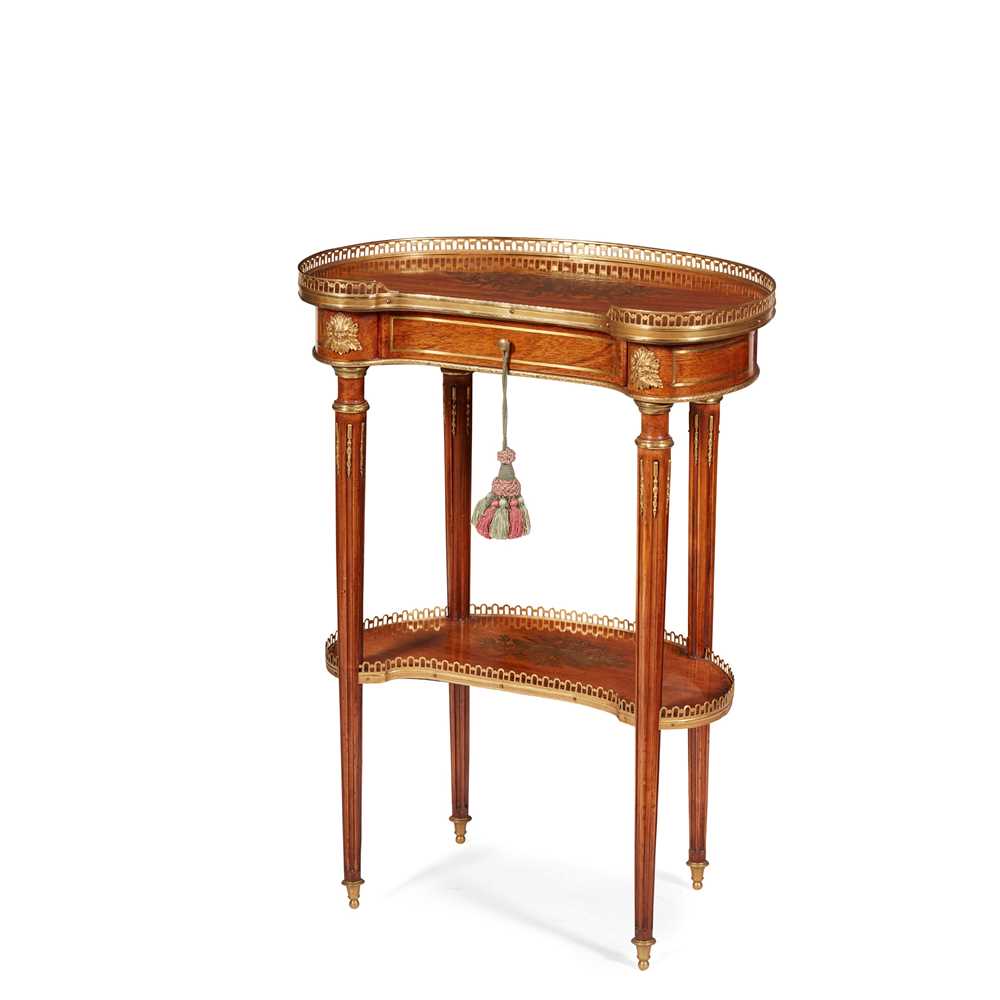 LOUIS XVI STYLE MAHOGANY BRASS