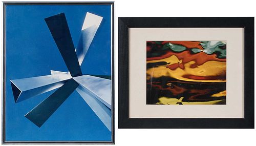 TWO ABSTRACT PHOTOGRAPHS 20th century Abstracted 372539