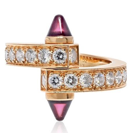 CARTIER 18K ROSE GOLD DIAMOND GARNET 372564