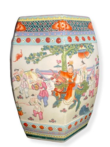 CHINESE FAMILLE PORCELAIN GARDEN 3725d3