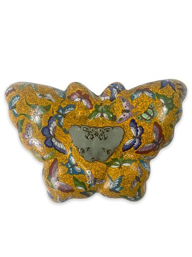 CHINESE CLOISONNE BUTTERFLY FORM