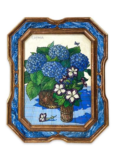 KEITH INGERMANN BLUE HYDRANGEAS 37260f