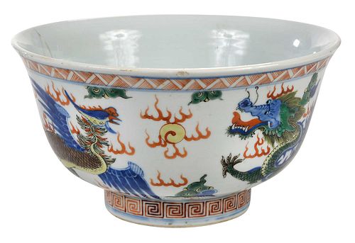 LARGE CHINESE PHOENIX AND DRAGON 37265c