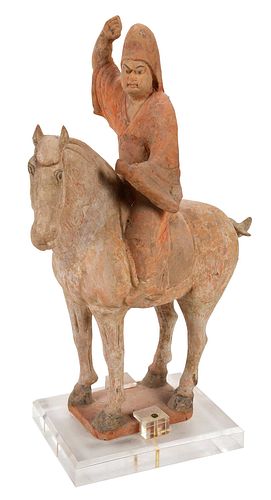 TANG DYNASTY POTTERY HORSE AND 37265f