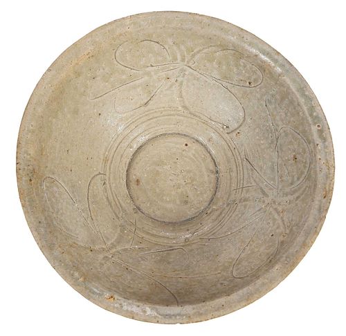 CHINESE GRAYWARE POTTERY BOWLdated Song