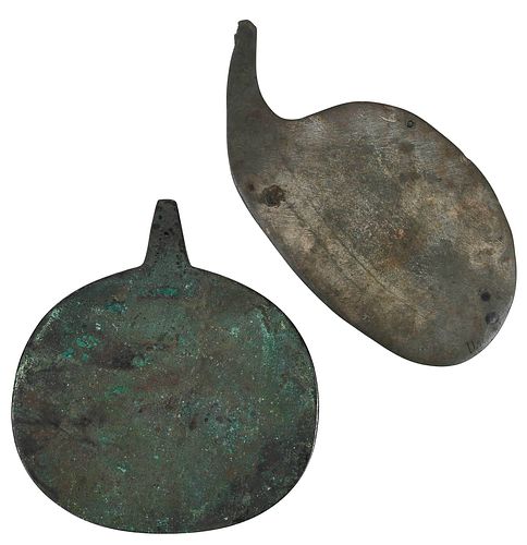 TWO CHINESE ARTIFACTS BRONZE AND 372675