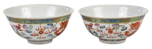 PAIR CHINESE PORCELAIN ENAMEL DECORATED 3726ad